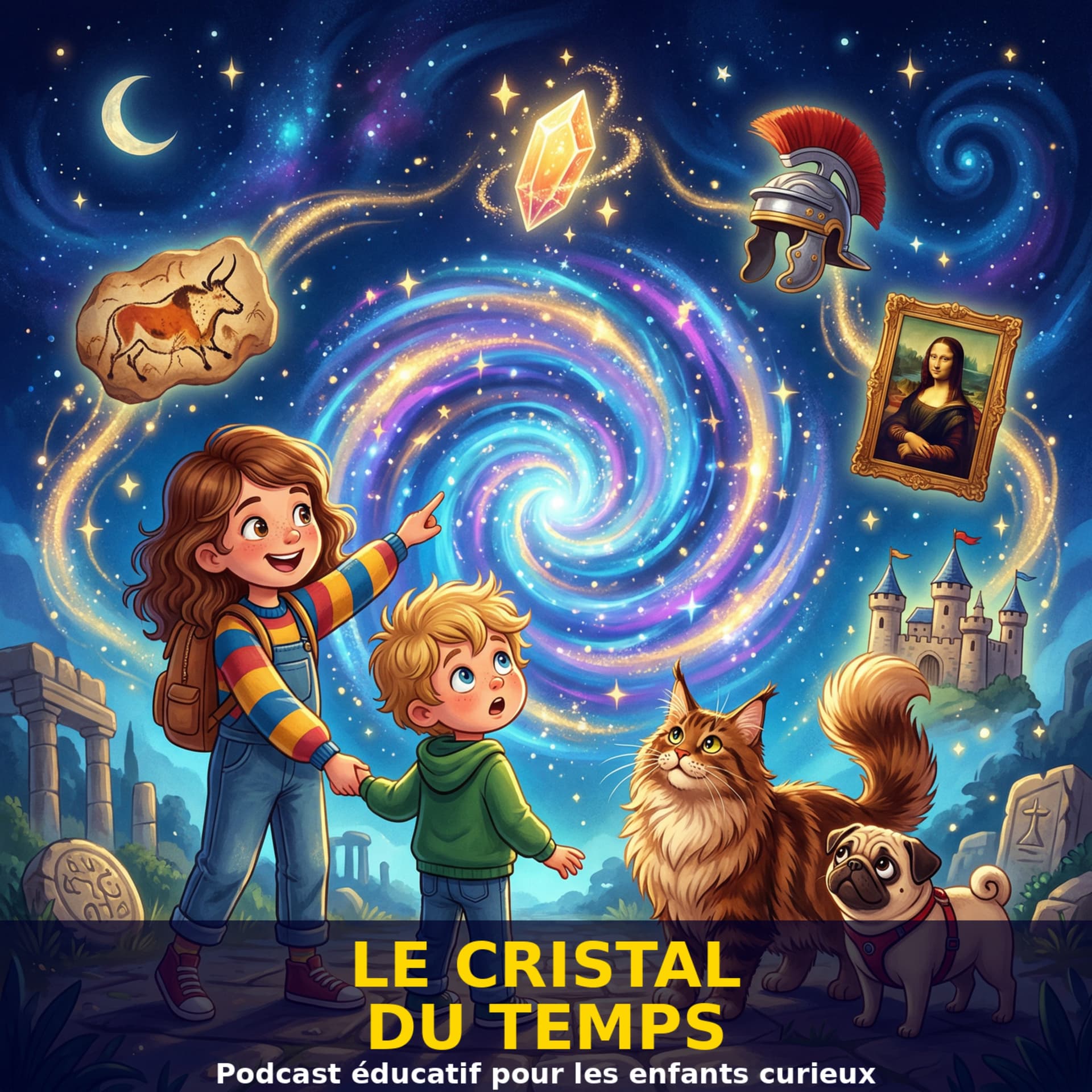 Le Cristal du Temps - Le podcast éducatif qui fait voyager les enfants à travers l'histoire ! - Podcasts