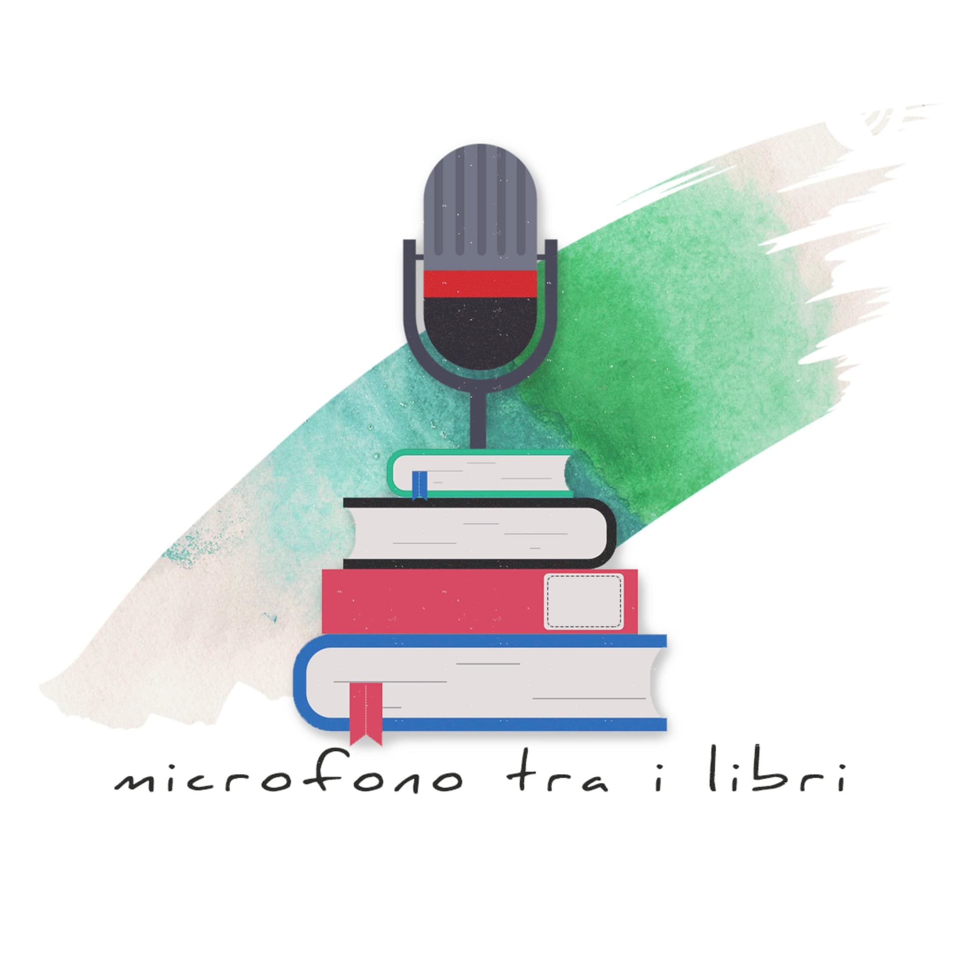 microfono tra i libri