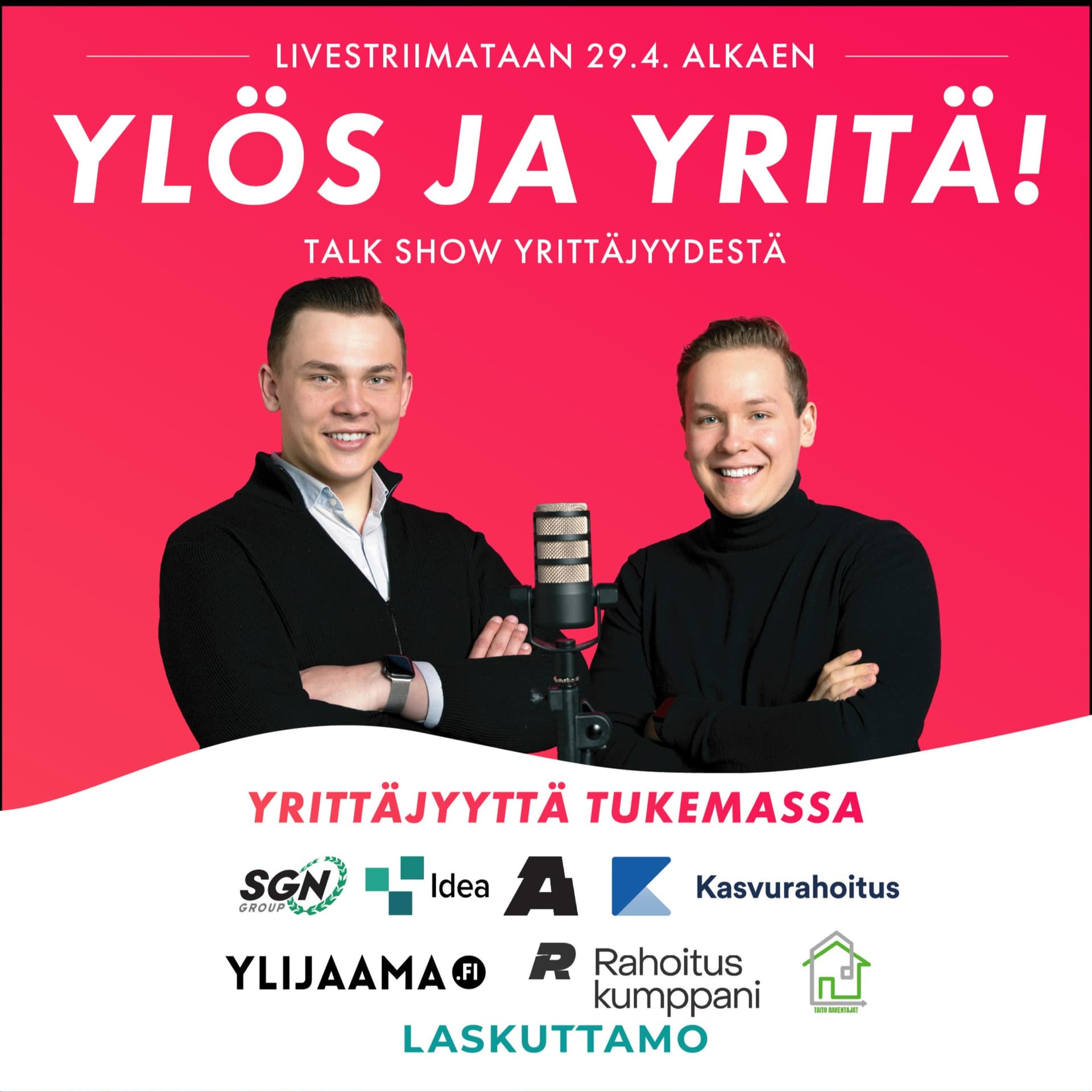 Ylös ja yritä! -talk show - Podcasts
