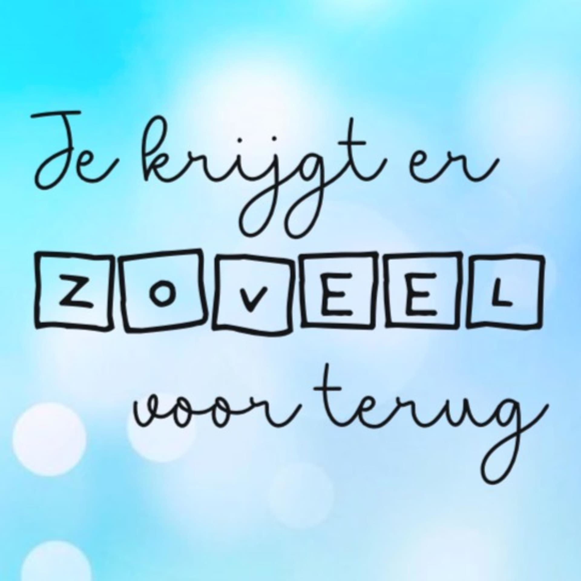 Je Krijgt Er Zoveel Voor Terug, de podcast - Podcasts