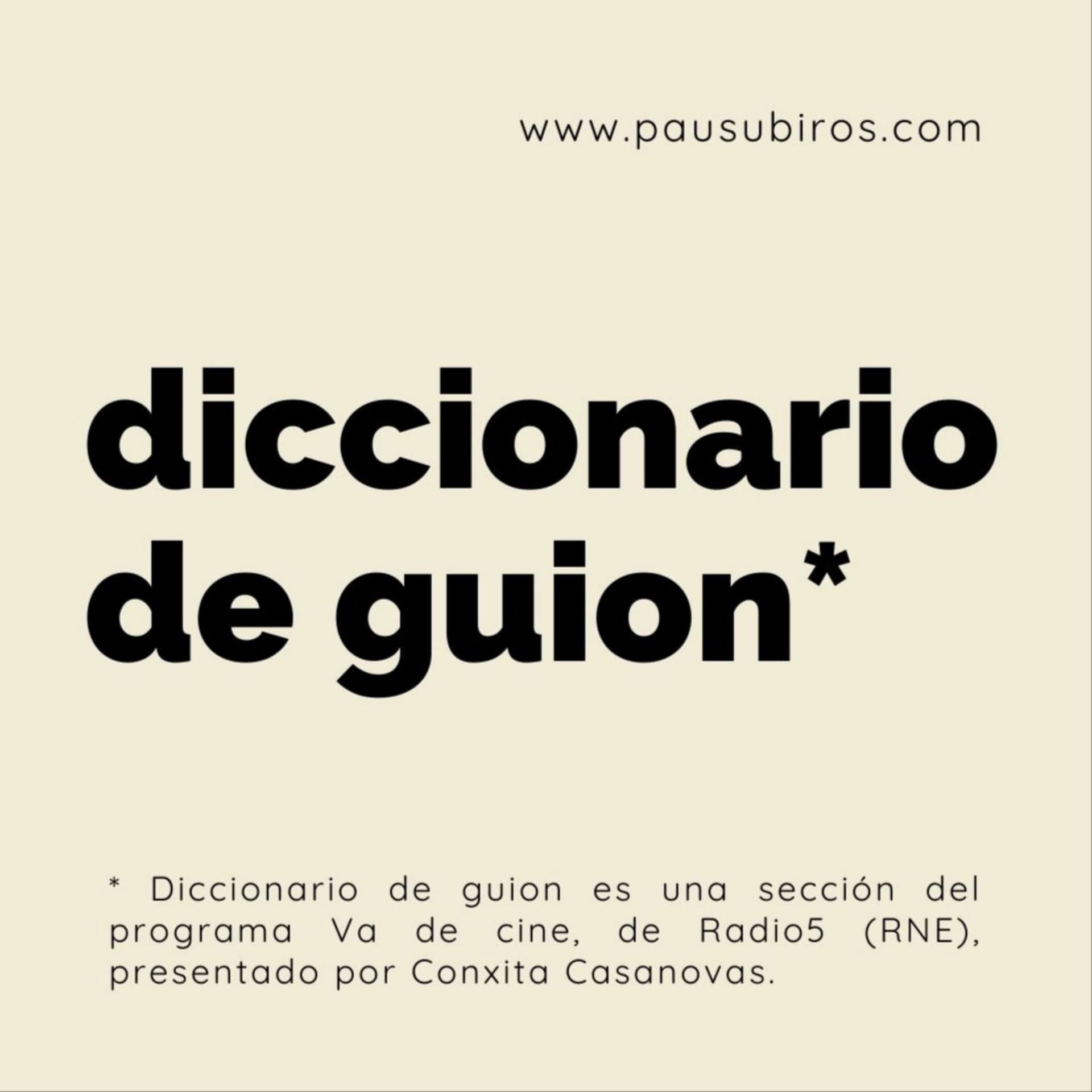Diccionario de guion - Podcasts