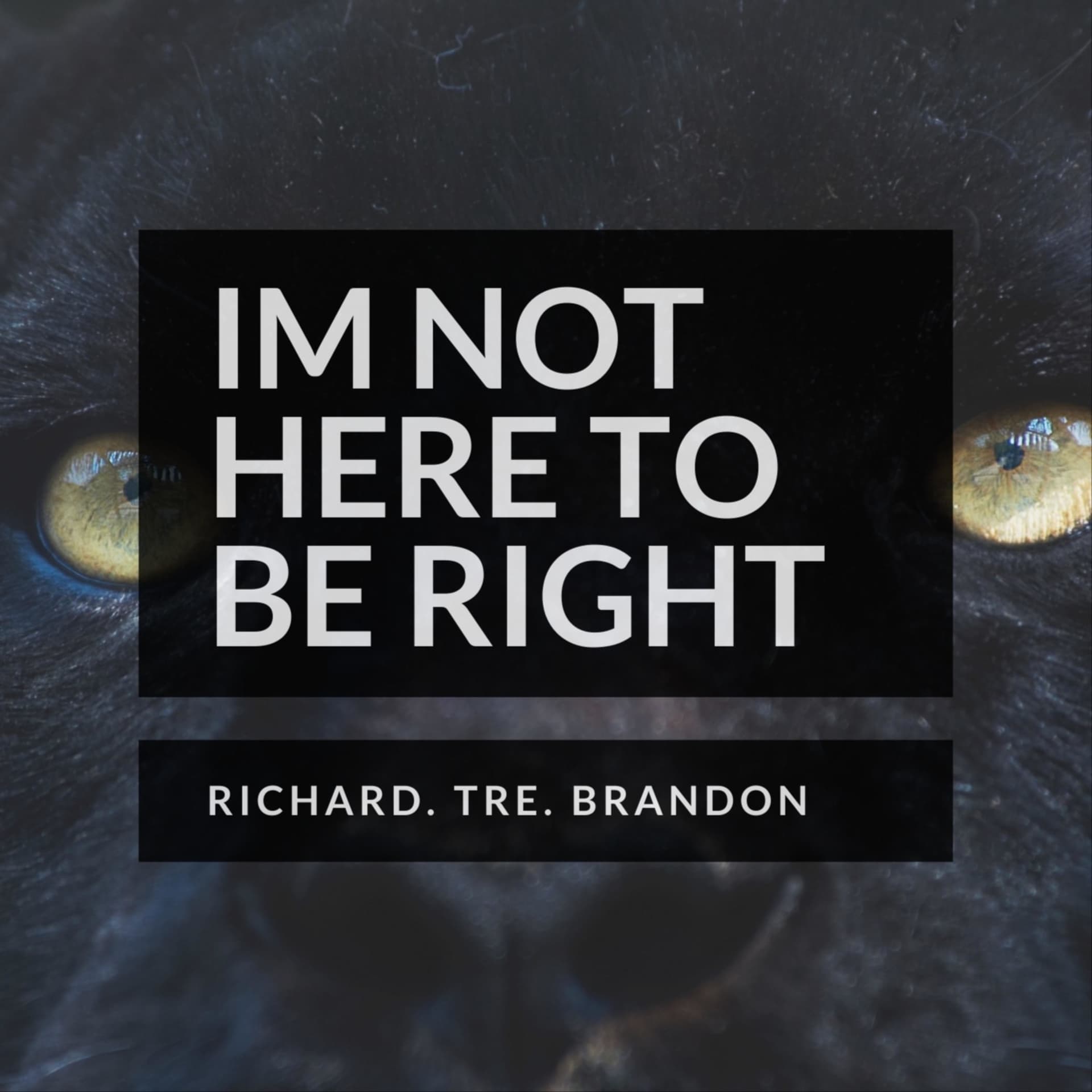 I'm Not Here To Be Right - Podcasts