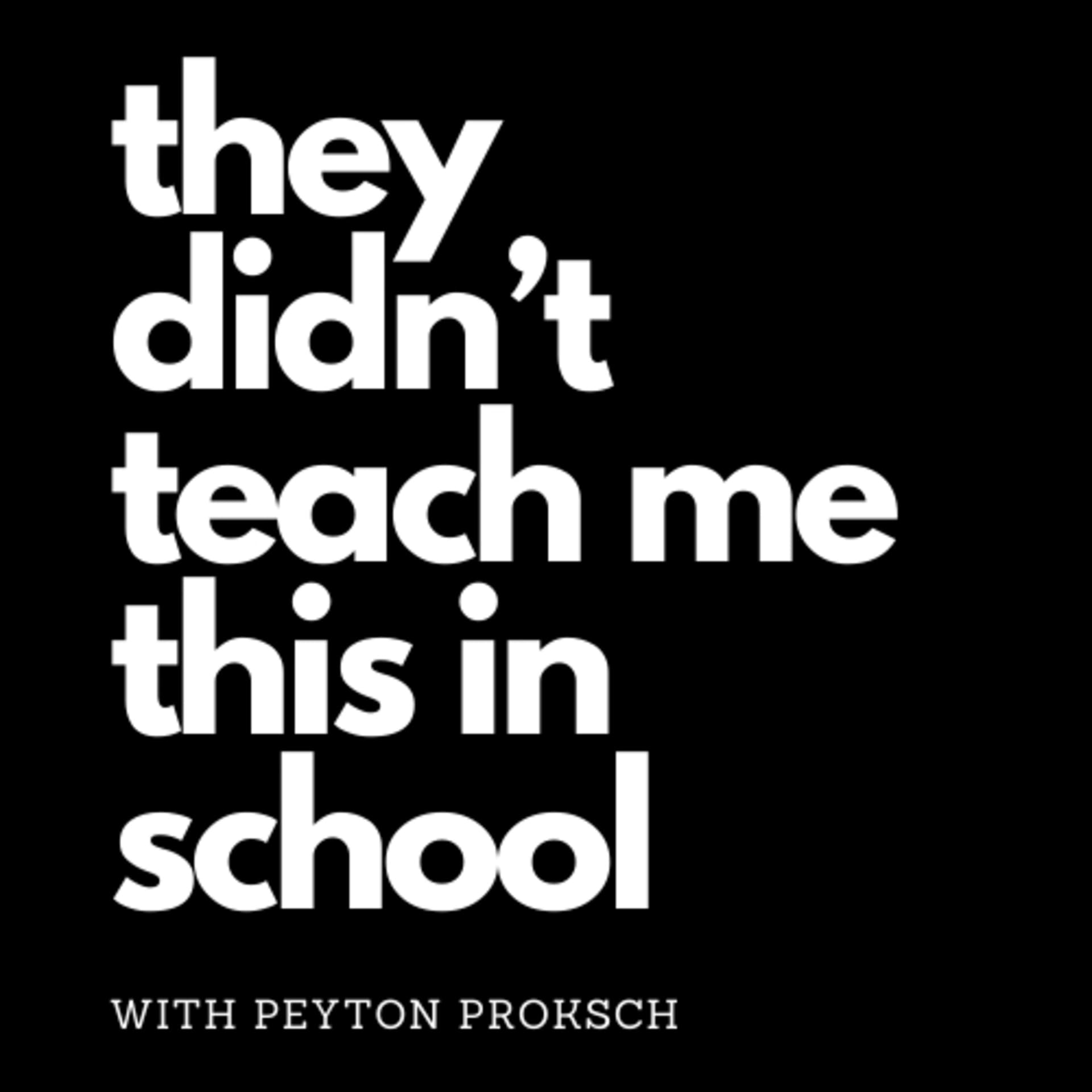They Didn’t Teach Me This in School - Podcasts