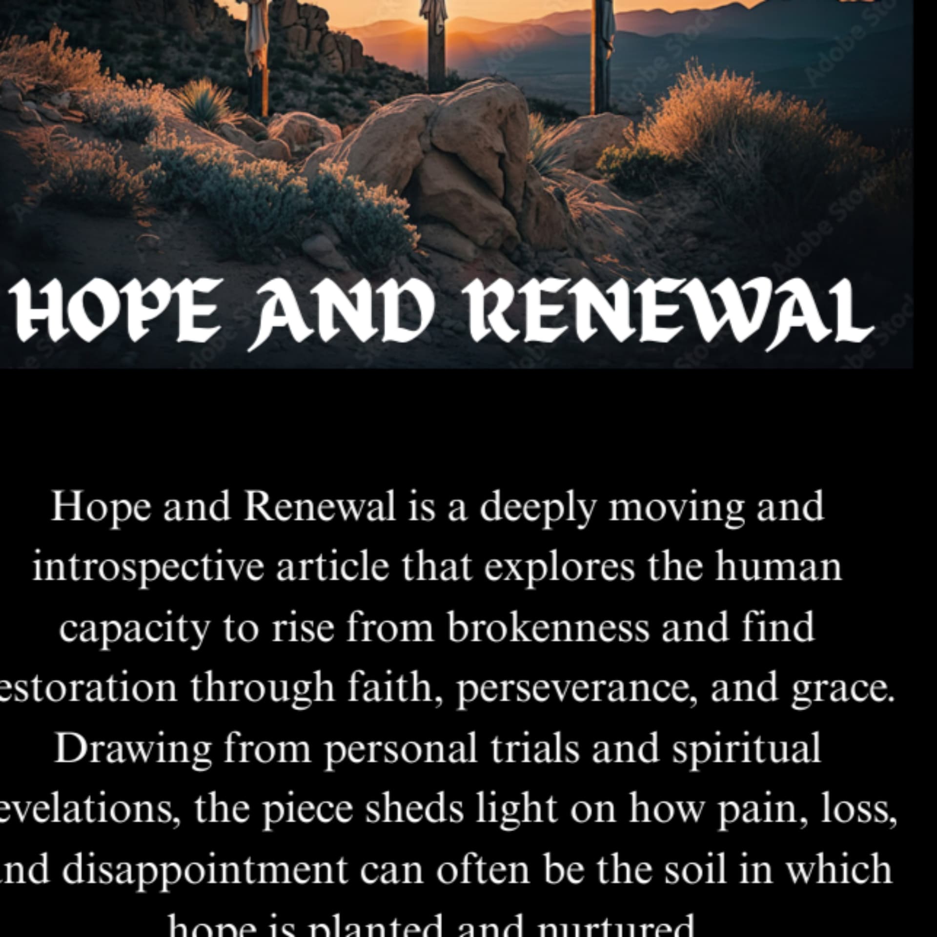 The Hope and Renewal Podcast - Podcasts