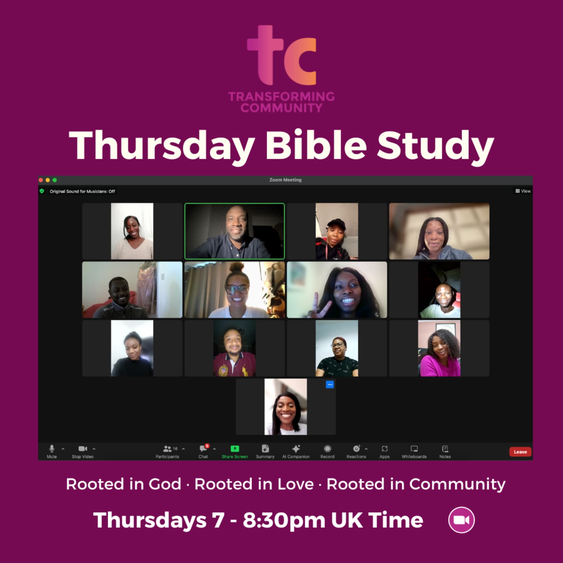 Transforming Community - Thursday Bible Study - Podcasts