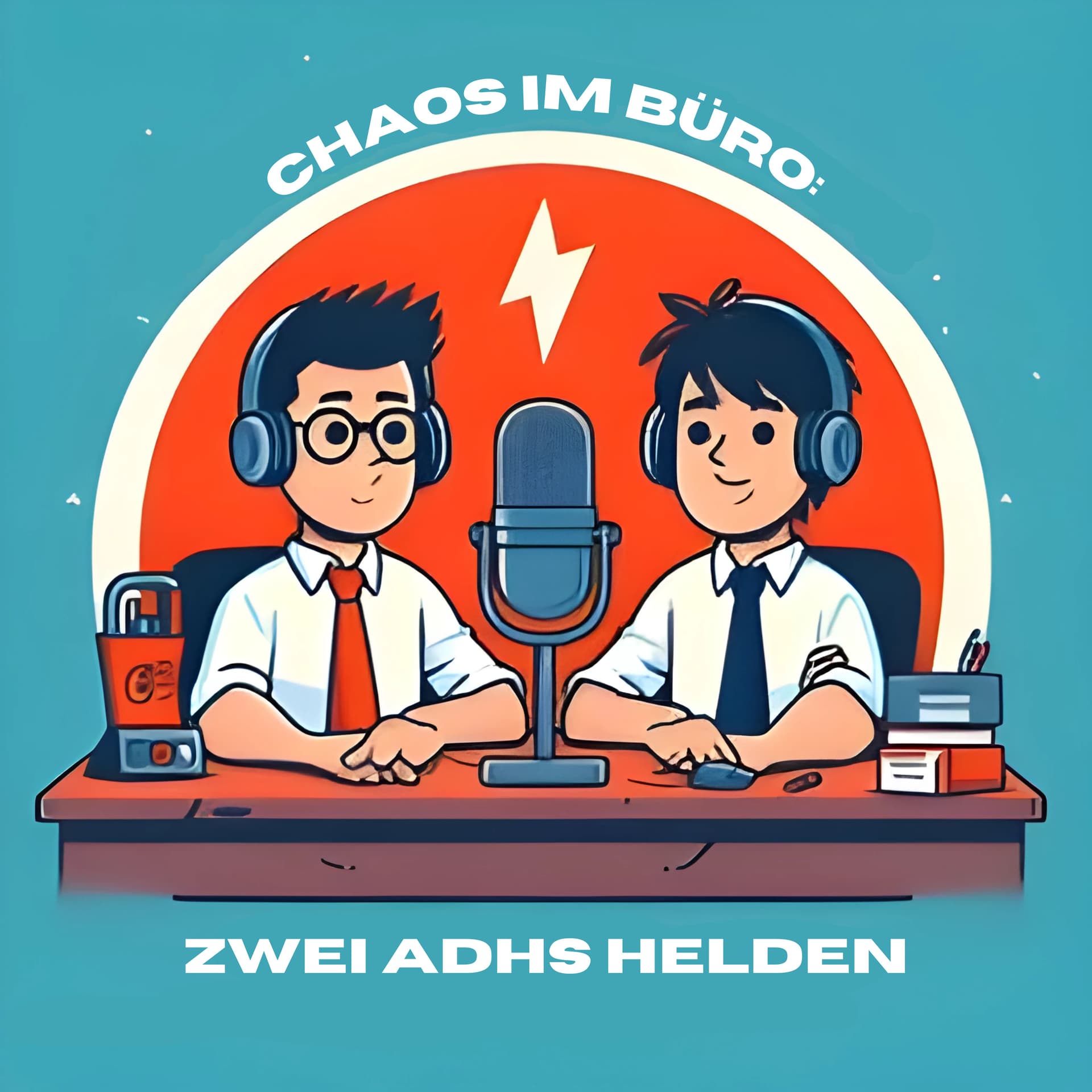 Chaos im Büro: Zwei ADHS-Helden - Podcasts