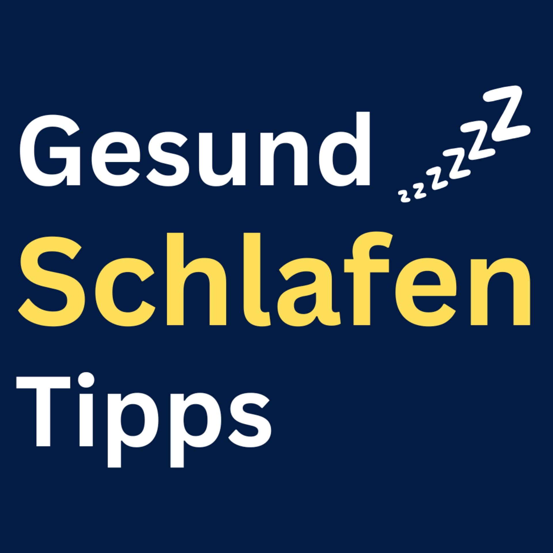 Gesund Schlafen Tipps - Podcasts