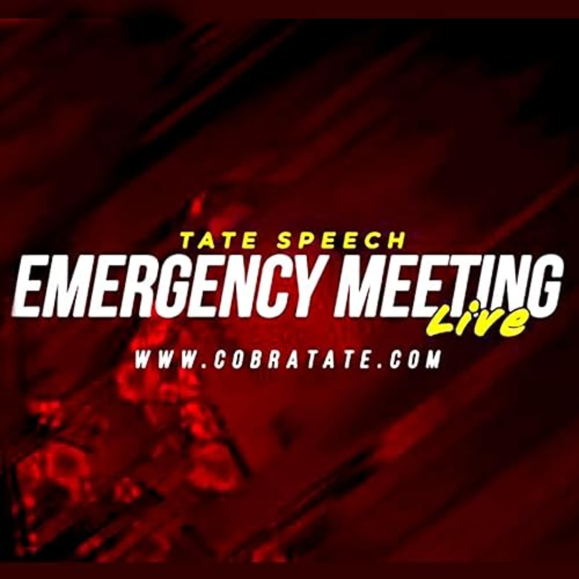 EMERGENCY MEETING TATE SPEECH - Podcasts