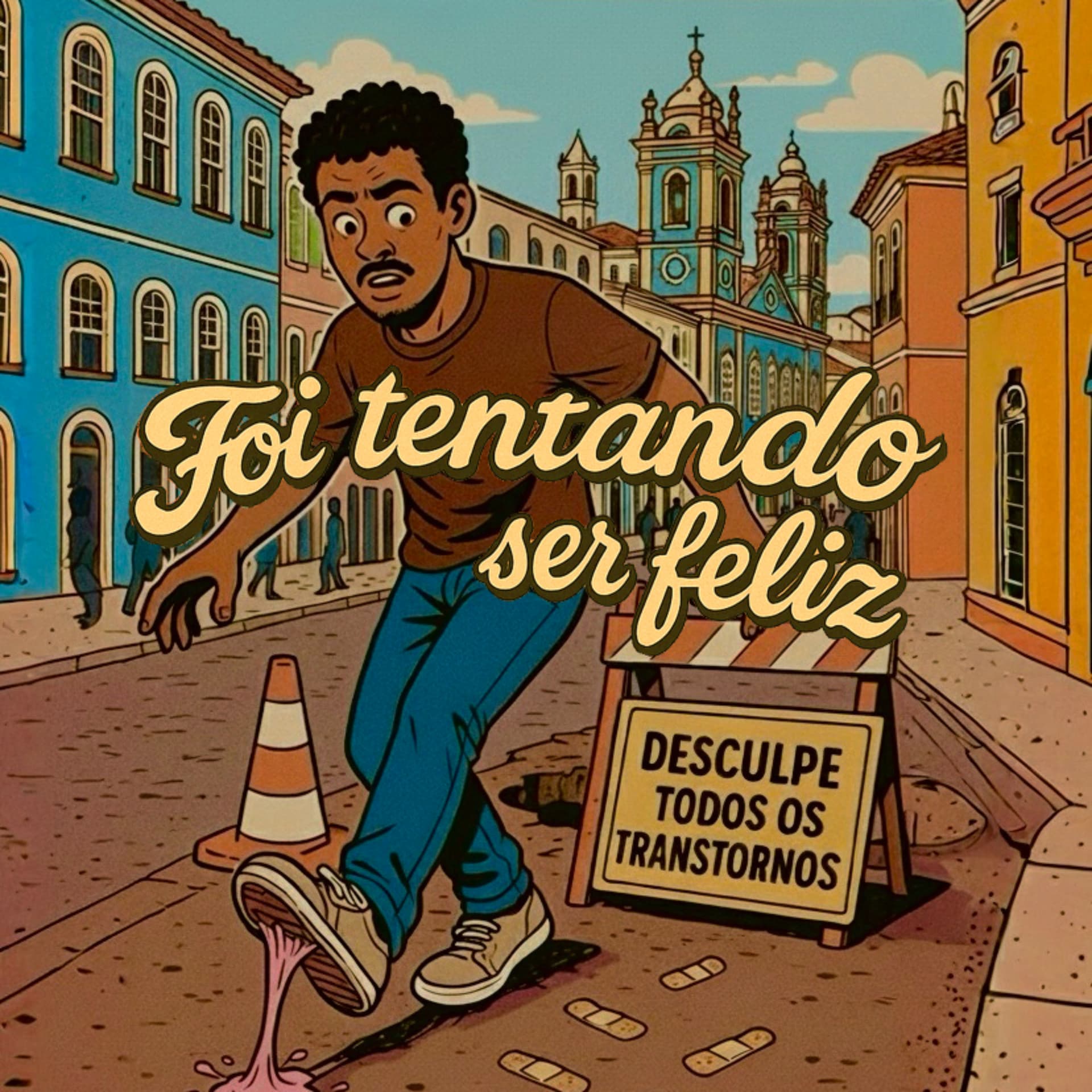 Foi tentando ser feliz (desculpe todos os transtornos) - Podcasts