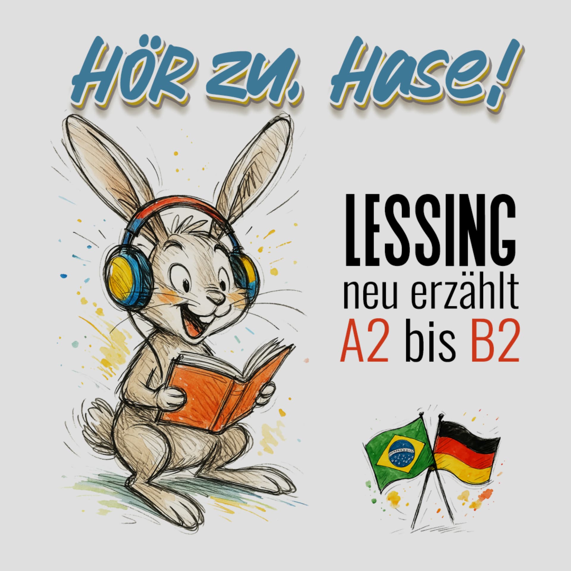HÖR ZU, HASE! Fabeln von Lessing neu erzählt für Lernende von A2 bis B2 - Podcasts