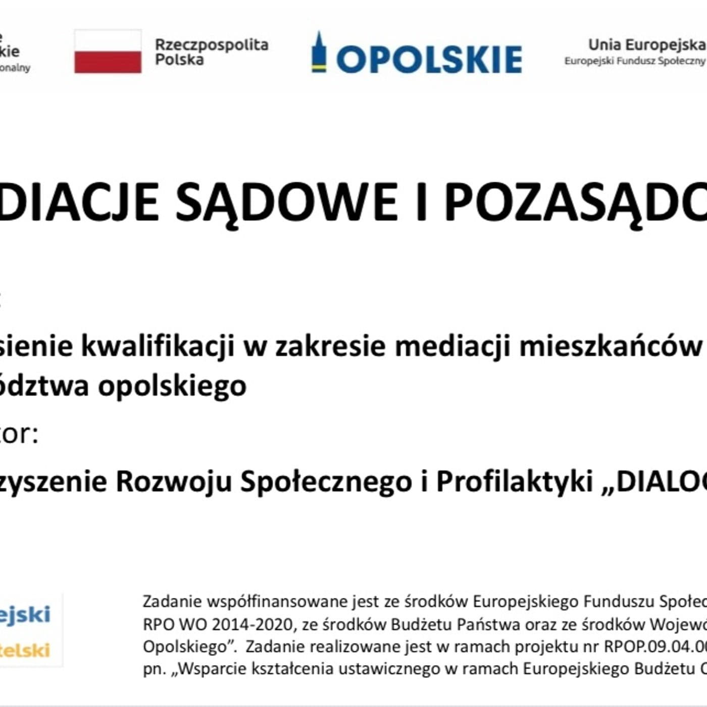 PODCAST MEDIACJE SĄDOWE I POZASĄDOWE - Podcasts