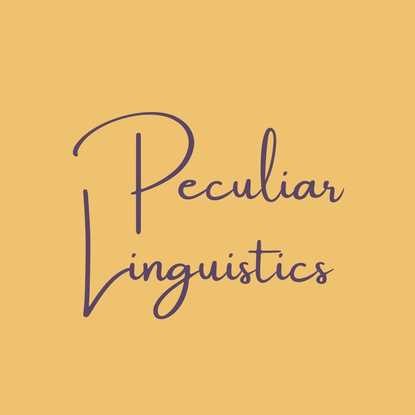 Peculiar Linguistics - Podcasts