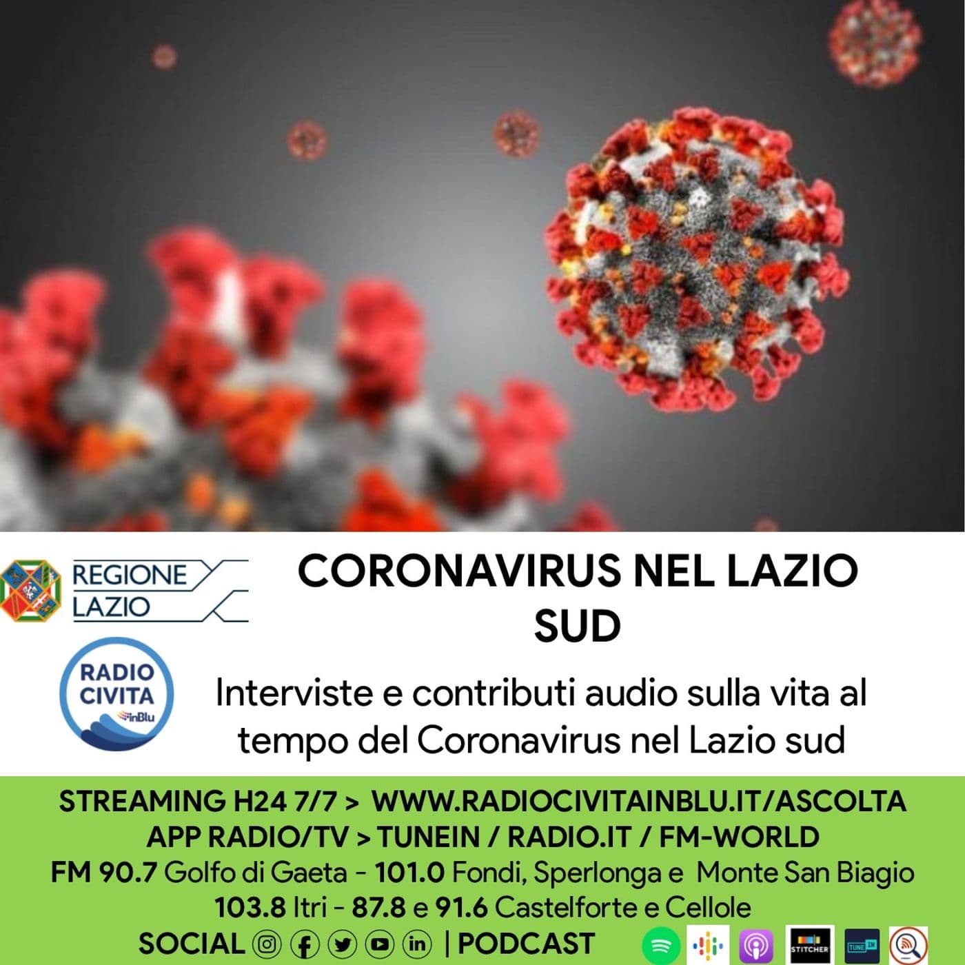 Coronavirus nel Lazio sud - Podcasts