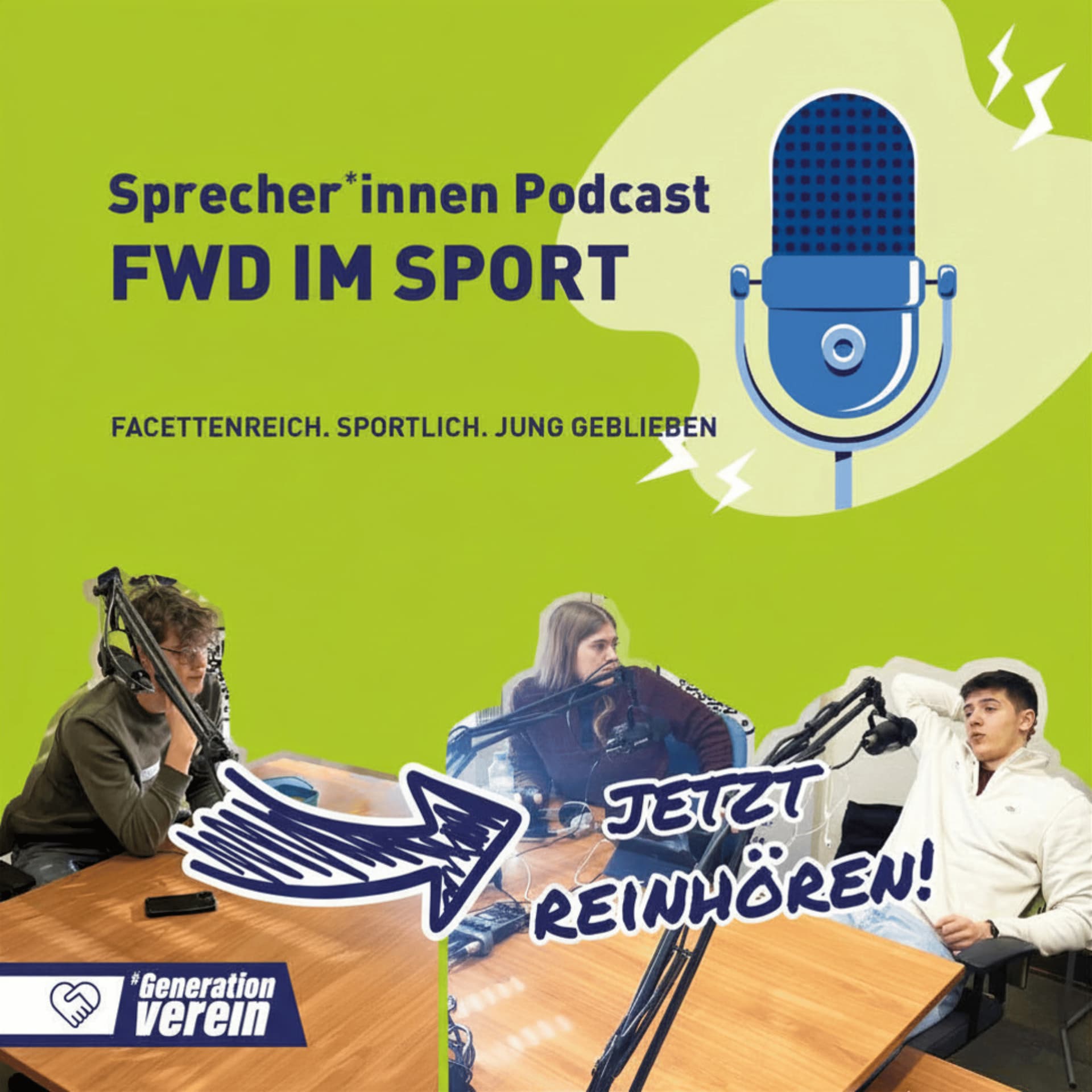 Sprecher*innen Podcast: Facettenreich, Sportlich, jung geblieben. FWD im Sport. - Podcasts
