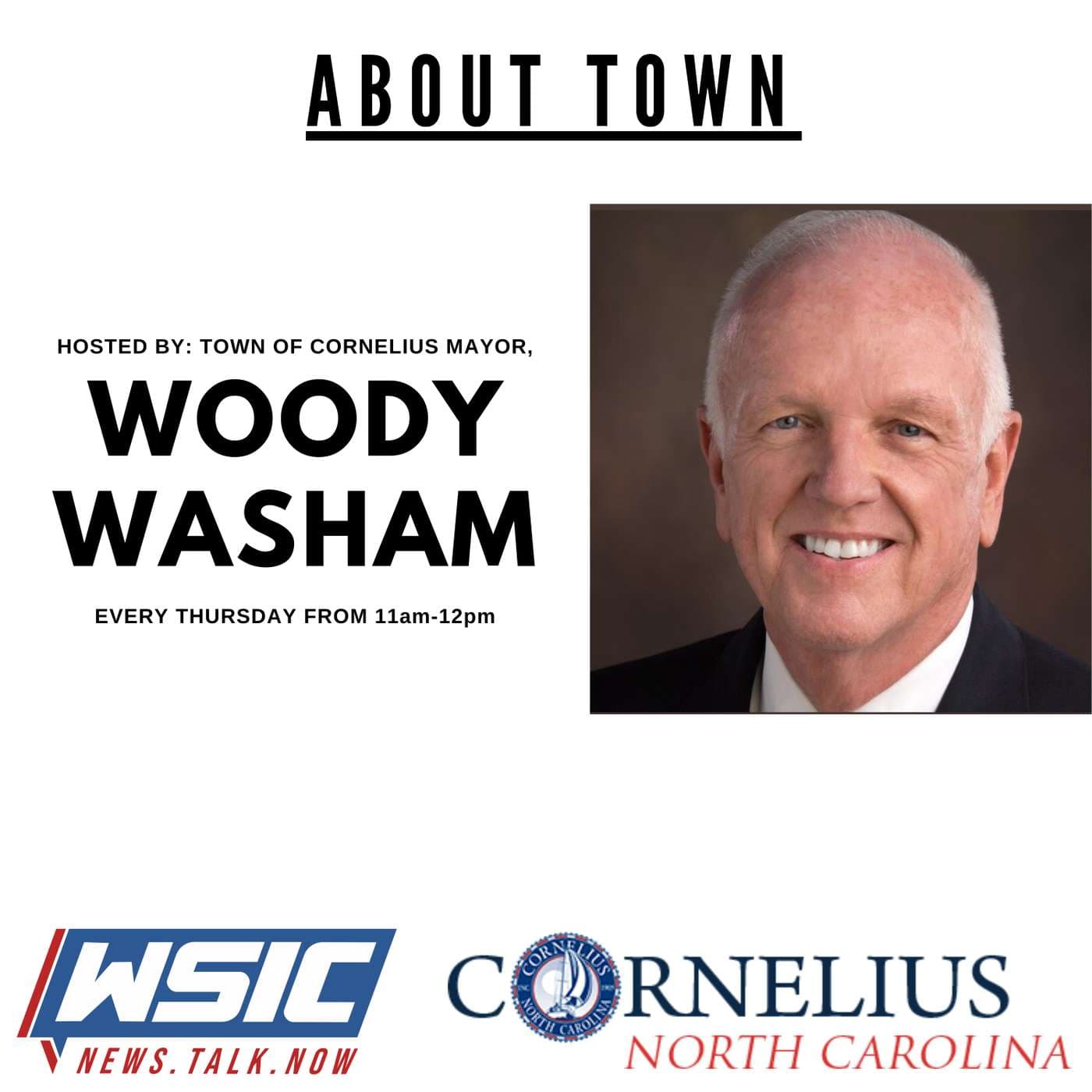 About Town | Hosted by Town of Cornelius Mayor, Woody Washam - Podcasts